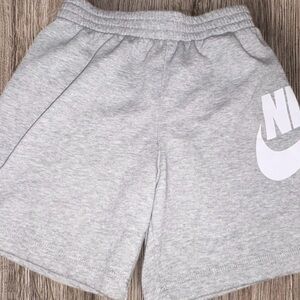 Nike Kids Light Gray Athletic Shorts